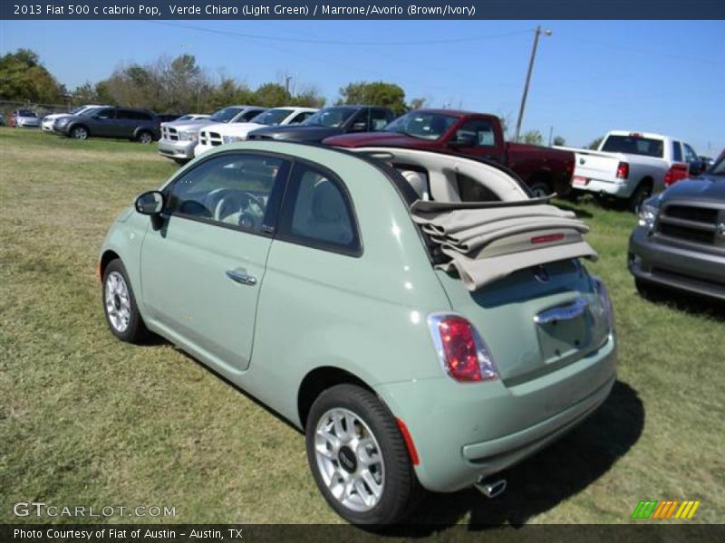  2013 500 c cabrio Pop Verde Chiaro (Light Green)