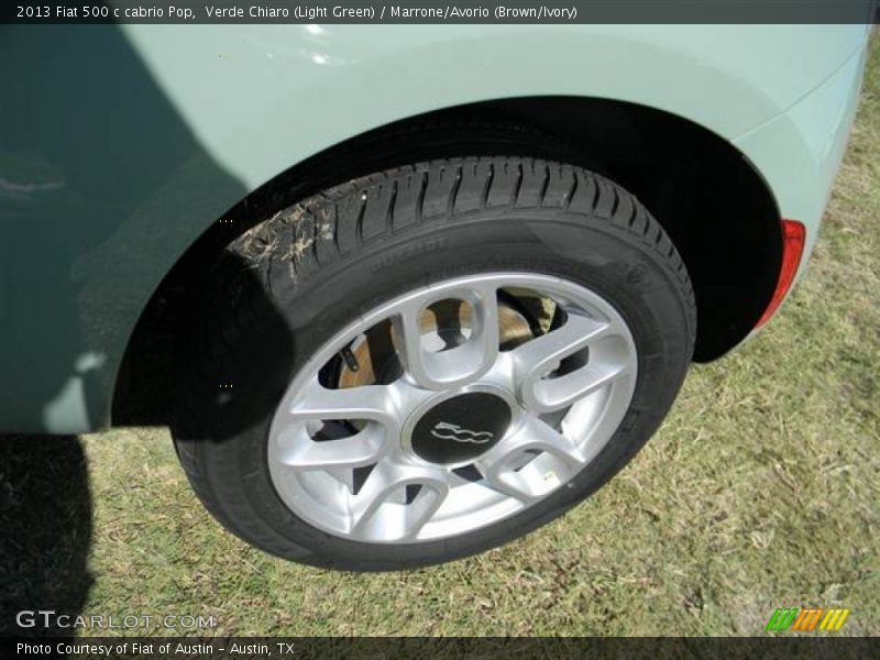 Verde Chiaro (Light Green) / Marrone/Avorio (Brown/Ivory) 2013 Fiat 500 c cabrio Pop