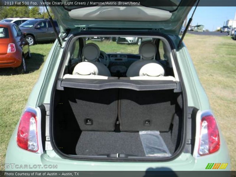 Verde Chiaro (Light Green) / Marrone/Avorio (Brown/Ivory) 2013 Fiat 500 Pop