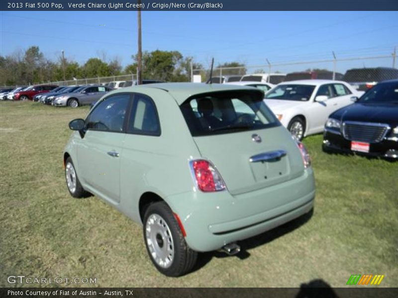 Verde Chiaro (Light Green) / Grigio/Nero (Gray/Black) 2013 Fiat 500 Pop
