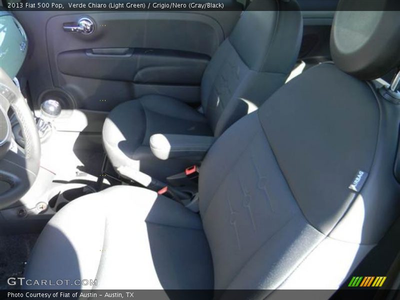 Verde Chiaro (Light Green) / Grigio/Nero (Gray/Black) 2013 Fiat 500 Pop