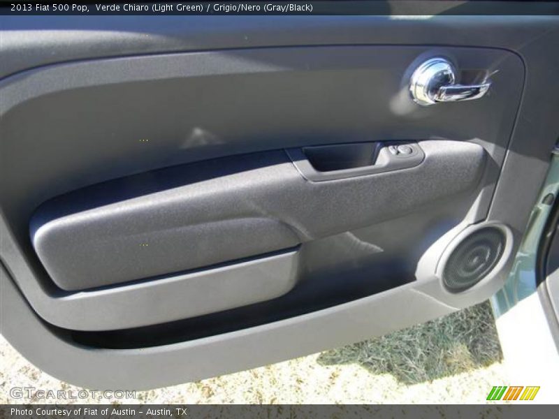 Verde Chiaro (Light Green) / Grigio/Nero (Gray/Black) 2013 Fiat 500 Pop