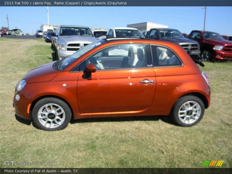  2013 500 c cabrio Pop Rame (Copper)