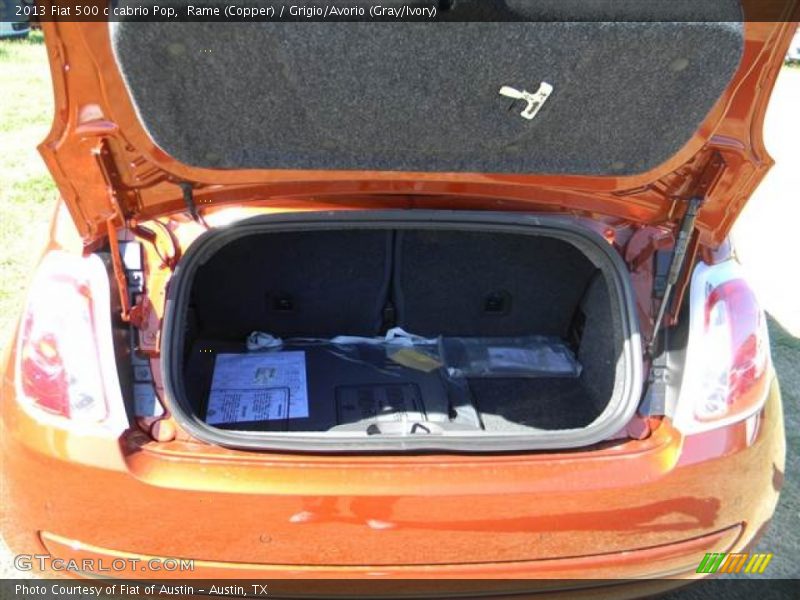 Rame (Copper) / Grigio/Avorio (Gray/Ivory) 2013 Fiat 500 c cabrio Pop
