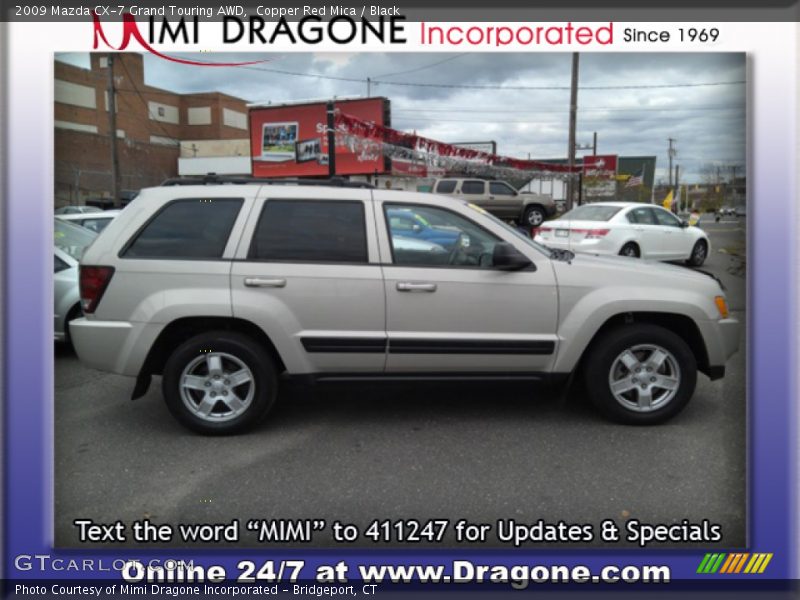 Copper Red Mica / Black 2009 Mazda CX-7 Grand Touring AWD