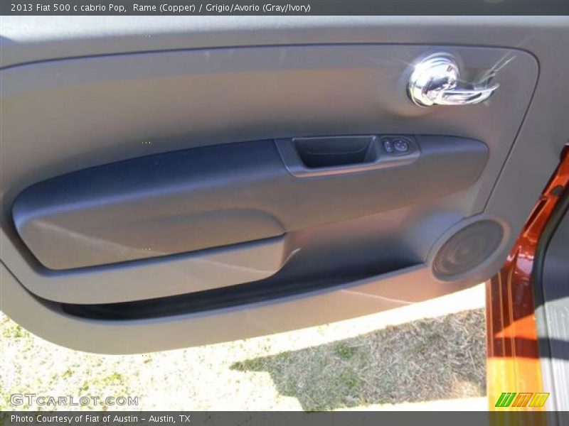 Rame (Copper) / Grigio/Avorio (Gray/Ivory) 2013 Fiat 500 c cabrio Pop