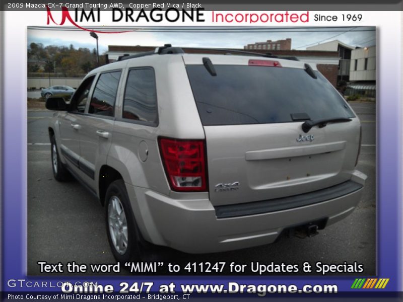Copper Red Mica / Black 2009 Mazda CX-7 Grand Touring AWD