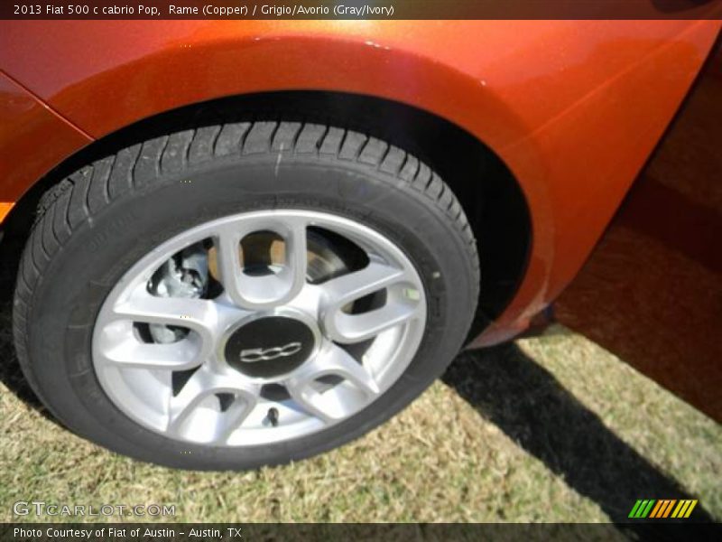 Rame (Copper) / Grigio/Avorio (Gray/Ivory) 2013 Fiat 500 c cabrio Pop