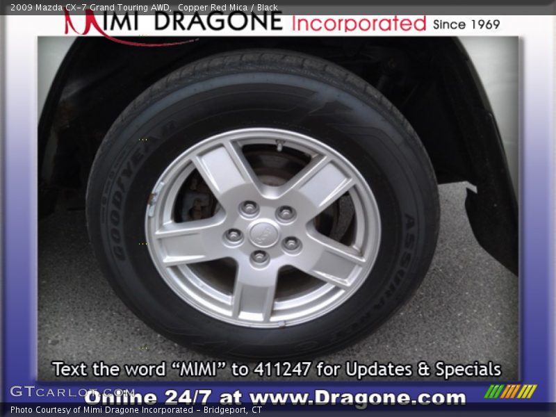 Copper Red Mica / Black 2009 Mazda CX-7 Grand Touring AWD