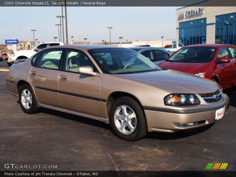 Sandrift Metallic / Neutral Beige 2003 Chevrolet Impala LS