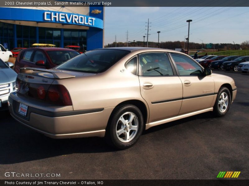 Sandrift Metallic / Neutral Beige 2003 Chevrolet Impala LS