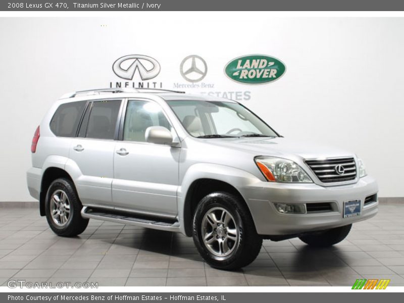 Titanium Silver Metallic / Ivory 2008 Lexus GX 470