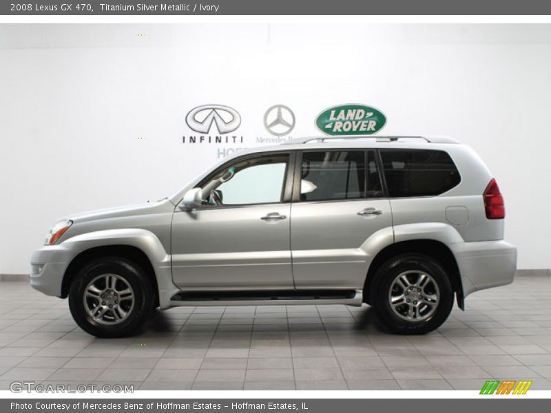 Titanium Silver Metallic / Ivory 2008 Lexus GX 470