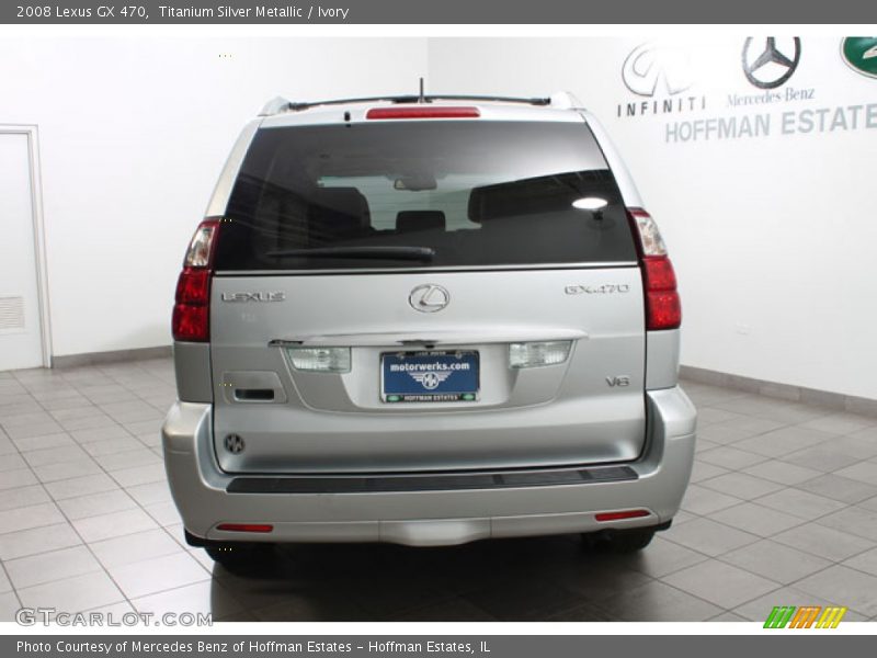 Titanium Silver Metallic / Ivory 2008 Lexus GX 470