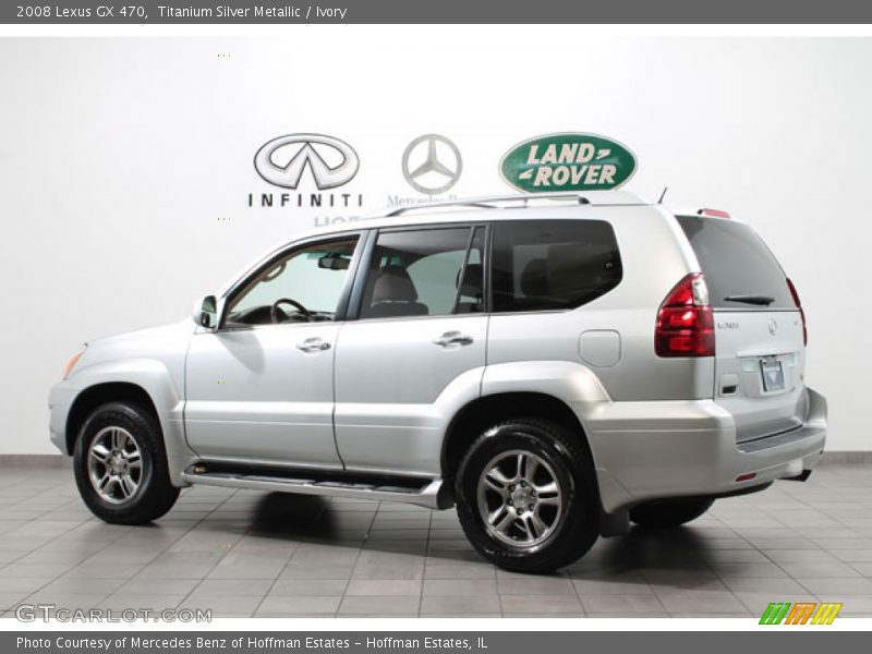 Titanium Silver Metallic / Ivory 2008 Lexus GX 470