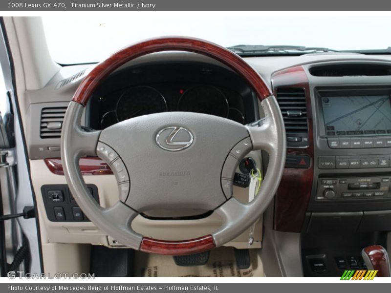 Titanium Silver Metallic / Ivory 2008 Lexus GX 470