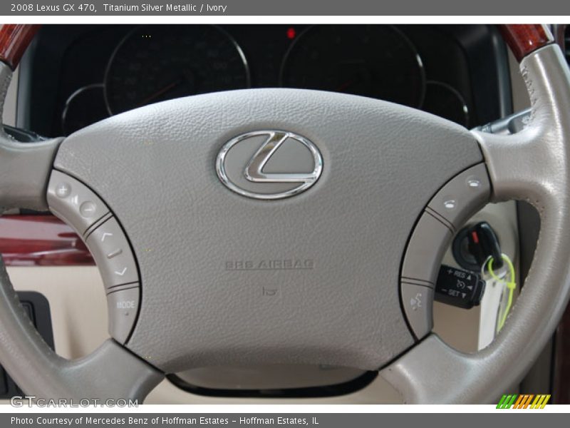 Titanium Silver Metallic / Ivory 2008 Lexus GX 470