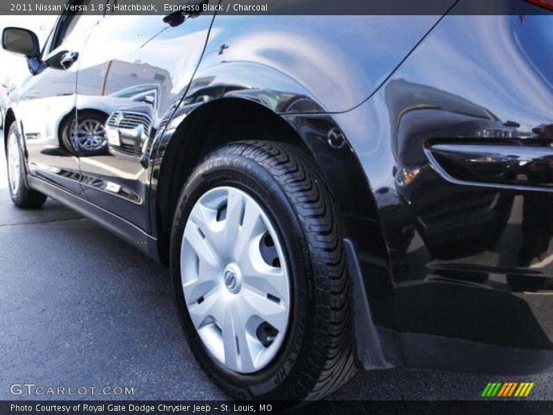 Espresso Black / Charcoal 2011 Nissan Versa 1.8 S Hatchback