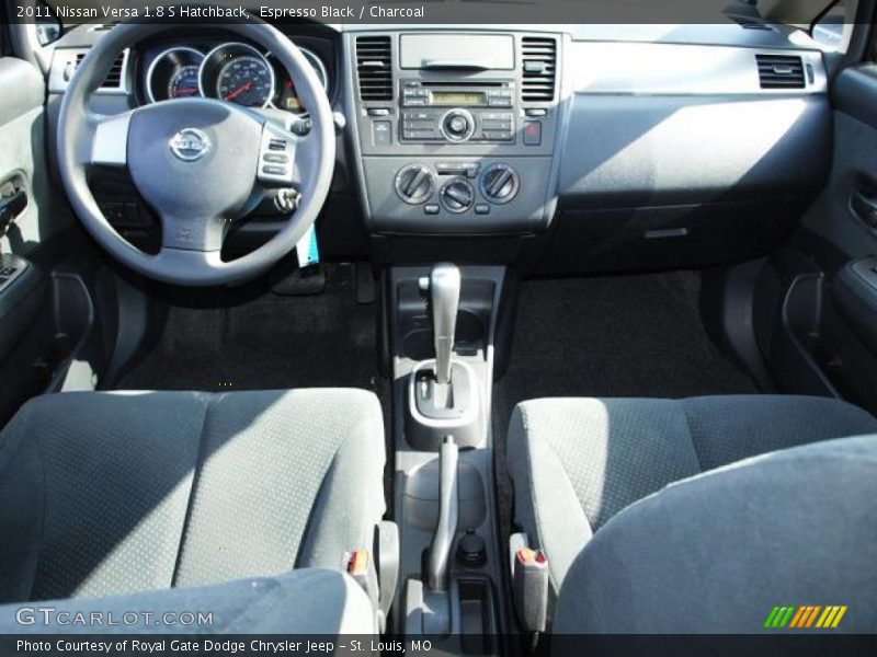 Espresso Black / Charcoal 2011 Nissan Versa 1.8 S Hatchback