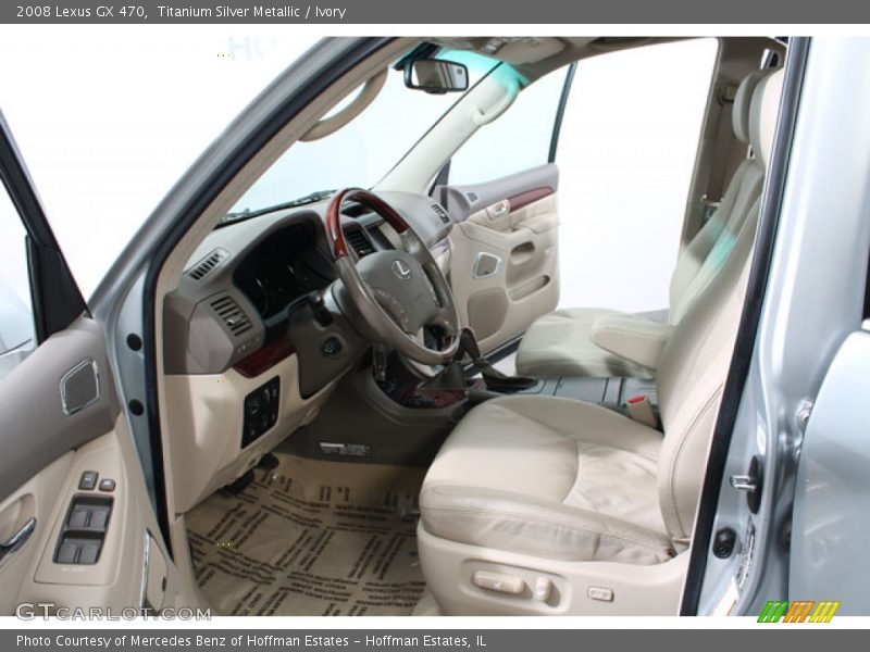 Titanium Silver Metallic / Ivory 2008 Lexus GX 470