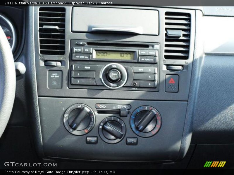 Espresso Black / Charcoal 2011 Nissan Versa 1.8 S Hatchback