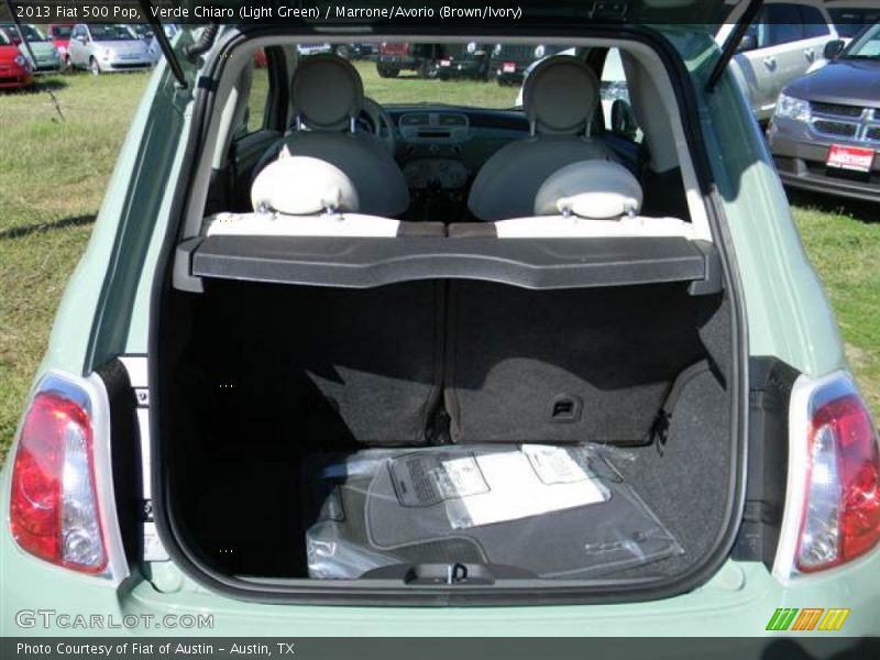 Verde Chiaro (Light Green) / Marrone/Avorio (Brown/Ivory) 2013 Fiat 500 Pop