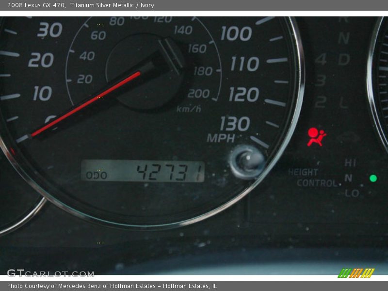 Titanium Silver Metallic / Ivory 2008 Lexus GX 470