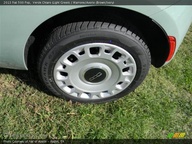Verde Chiaro (Light Green) / Marrone/Avorio (Brown/Ivory) 2013 Fiat 500 Pop