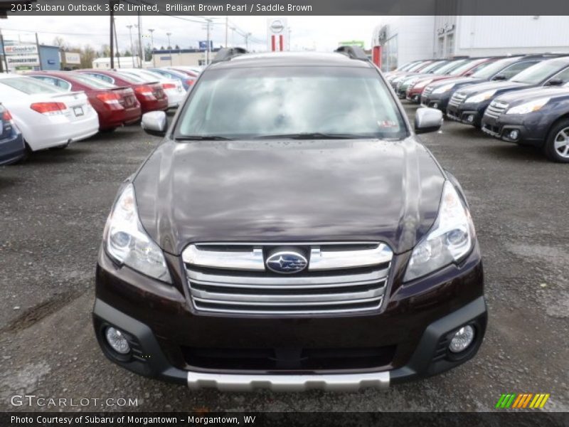 Brilliant Brown Pearl / Saddle Brown 2013 Subaru Outback 3.6R Limited