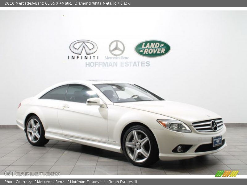 Diamond White Metallic / Black 2010 Mercedes-Benz CL 550 4Matic