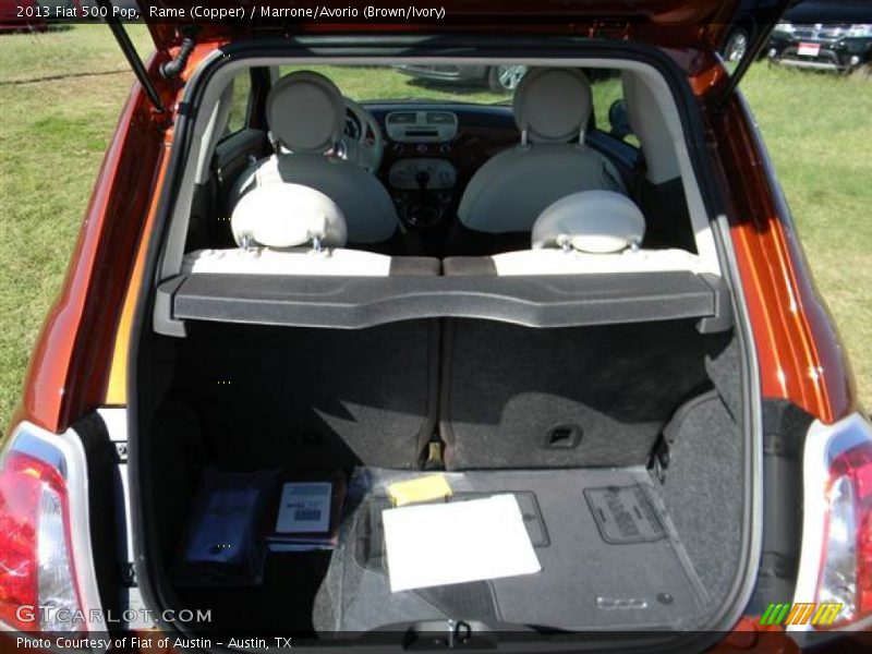 Rame (Copper) / Marrone/Avorio (Brown/Ivory) 2013 Fiat 500 Pop