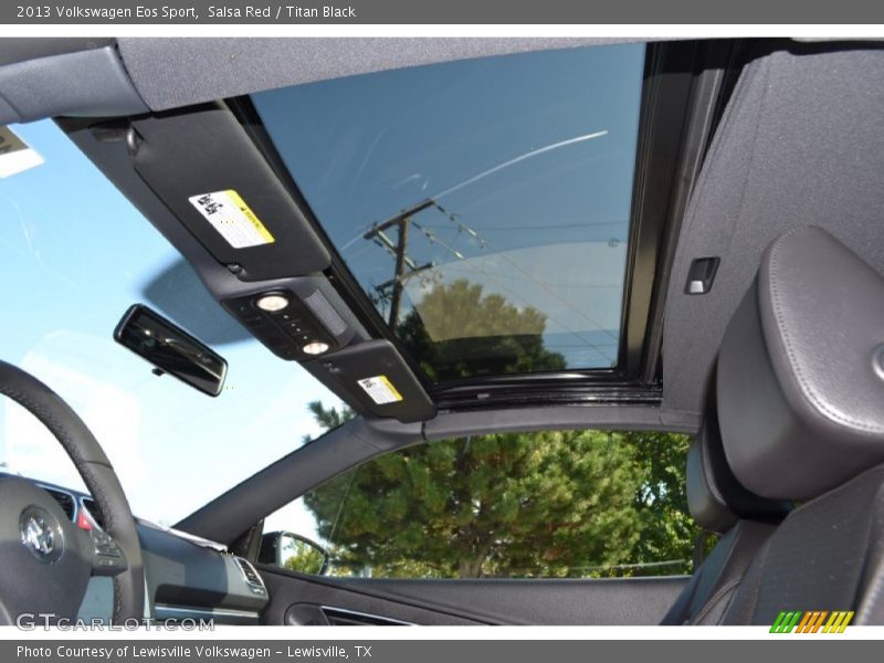Salsa Red / Titan Black 2013 Volkswagen Eos Sport