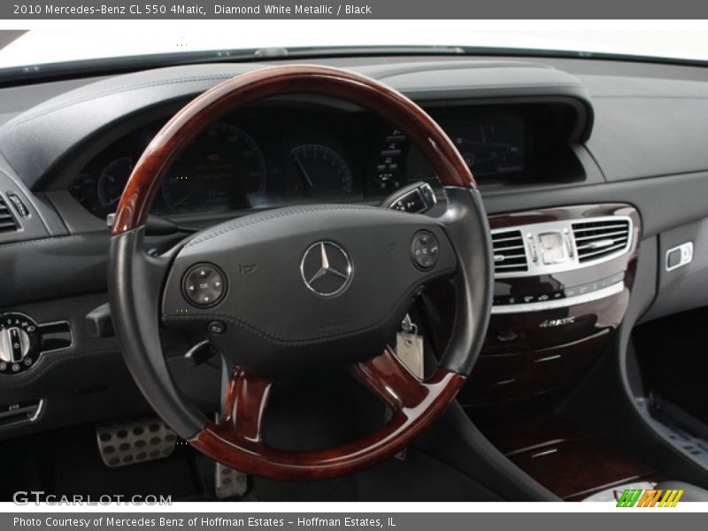 Diamond White Metallic / Black 2010 Mercedes-Benz CL 550 4Matic