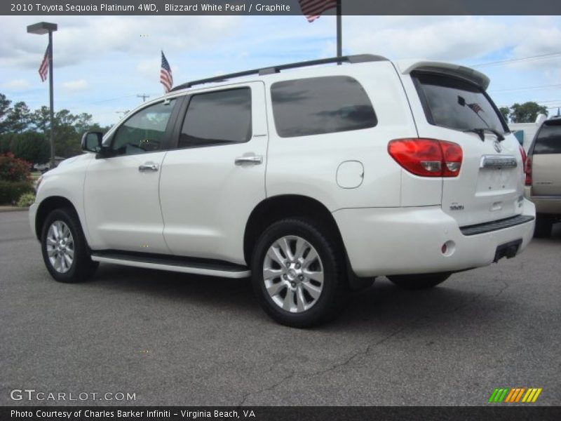 Blizzard White Pearl / Graphite 2010 Toyota Sequoia Platinum 4WD