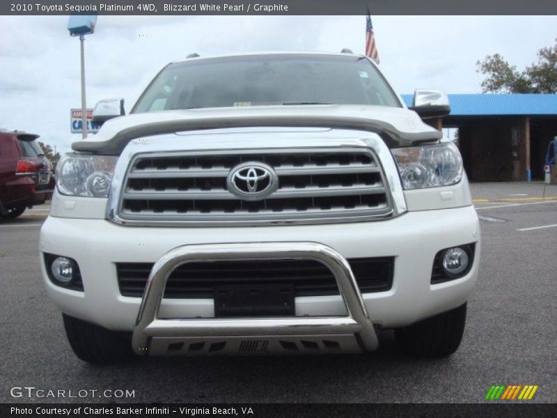 Blizzard White Pearl / Graphite 2010 Toyota Sequoia Platinum 4WD
