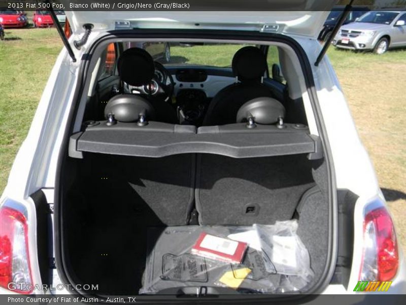 Bianco (White) / Grigio/Nero (Gray/Black) 2013 Fiat 500 Pop