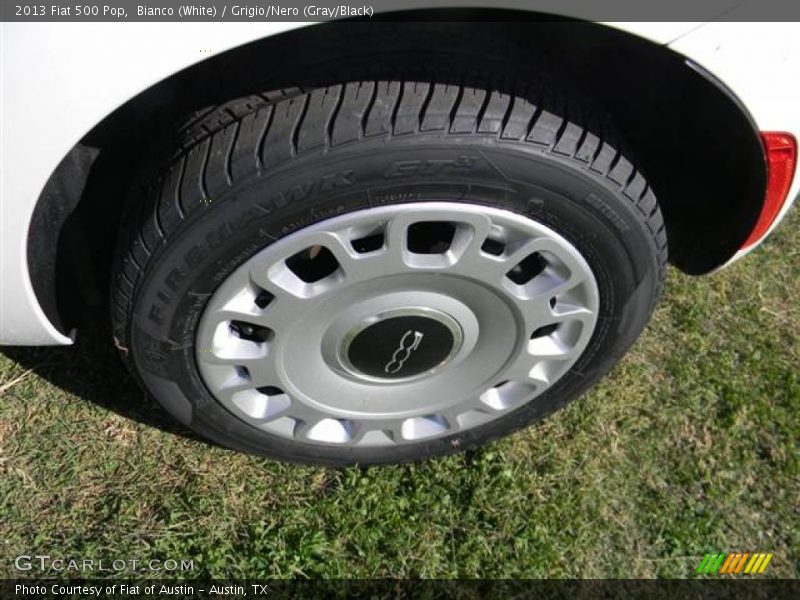 Bianco (White) / Grigio/Nero (Gray/Black) 2013 Fiat 500 Pop