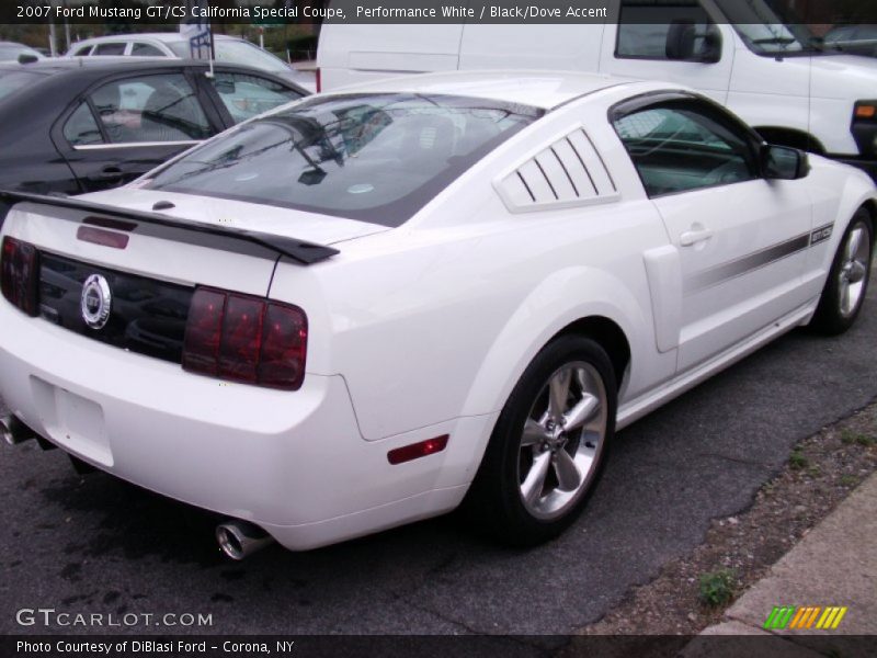 Performance White / Black/Dove Accent 2007 Ford Mustang GT/CS California Special Coupe