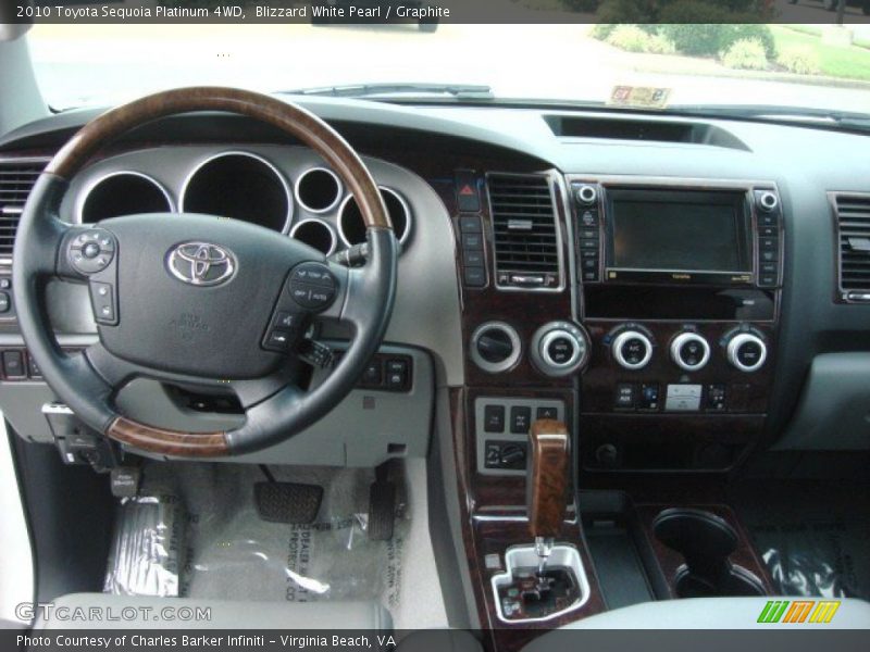 Dashboard of 2010 Sequoia Platinum 4WD