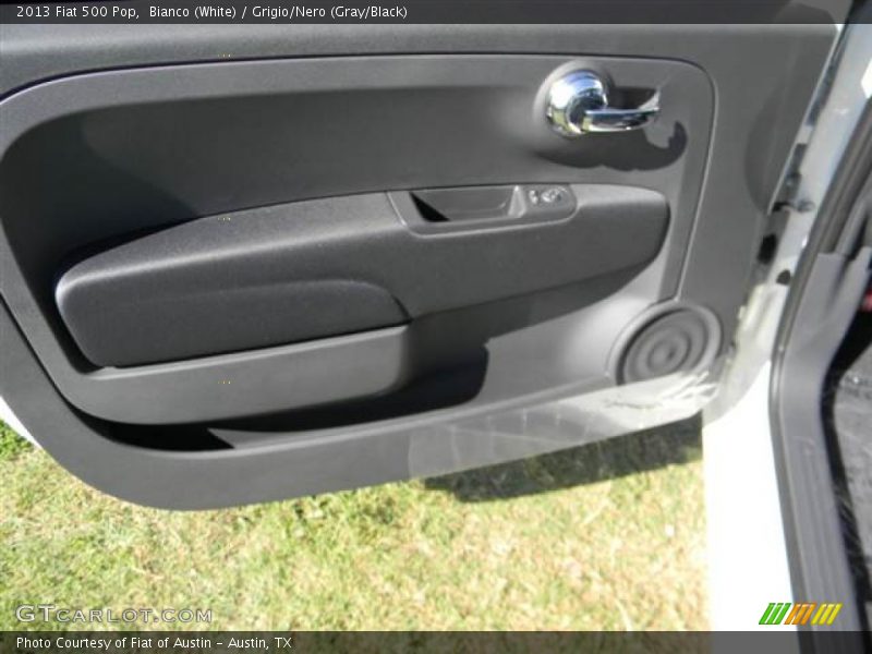 Bianco (White) / Grigio/Nero (Gray/Black) 2013 Fiat 500 Pop
