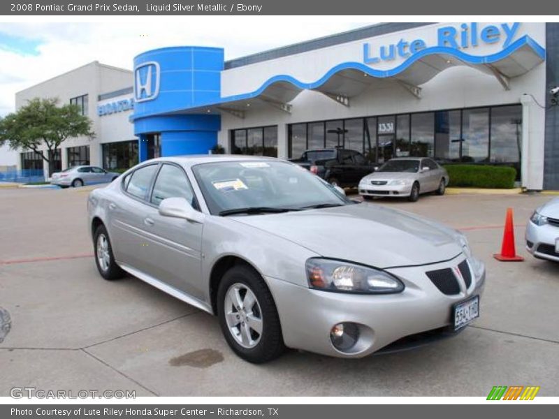 Liquid Silver Metallic / Ebony 2008 Pontiac Grand Prix Sedan