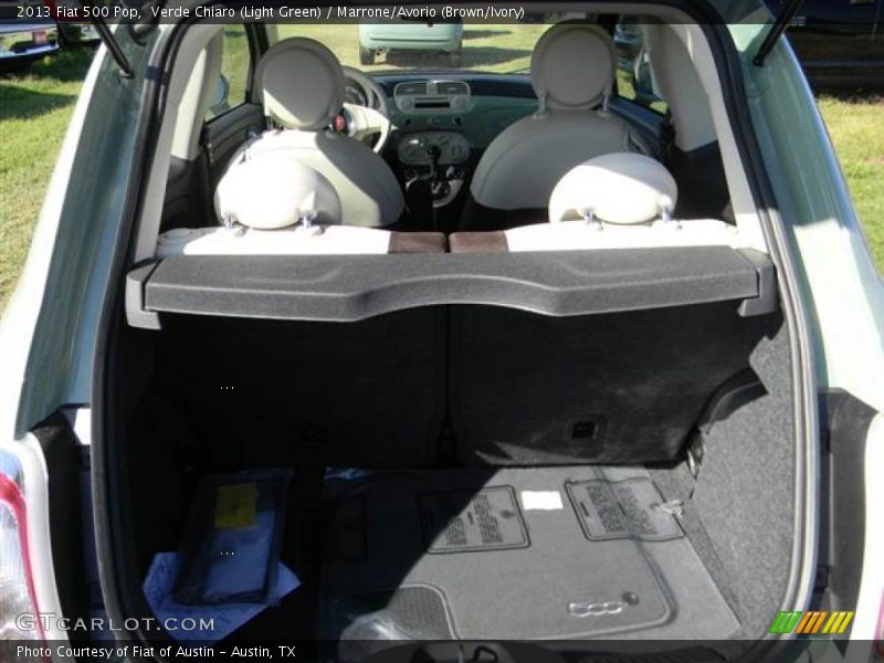 Verde Chiaro (Light Green) / Marrone/Avorio (Brown/Ivory) 2013 Fiat 500 Pop