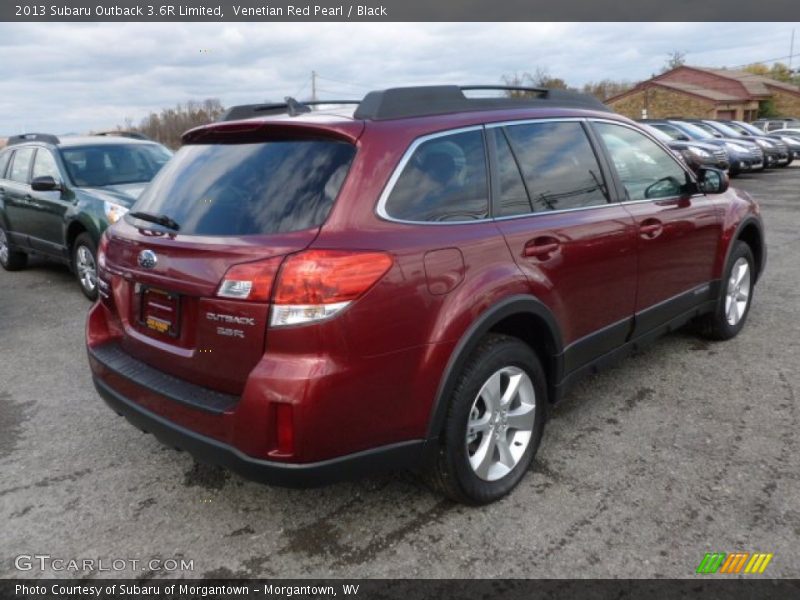 Venetian Red Pearl / Black 2013 Subaru Outback 3.6R Limited