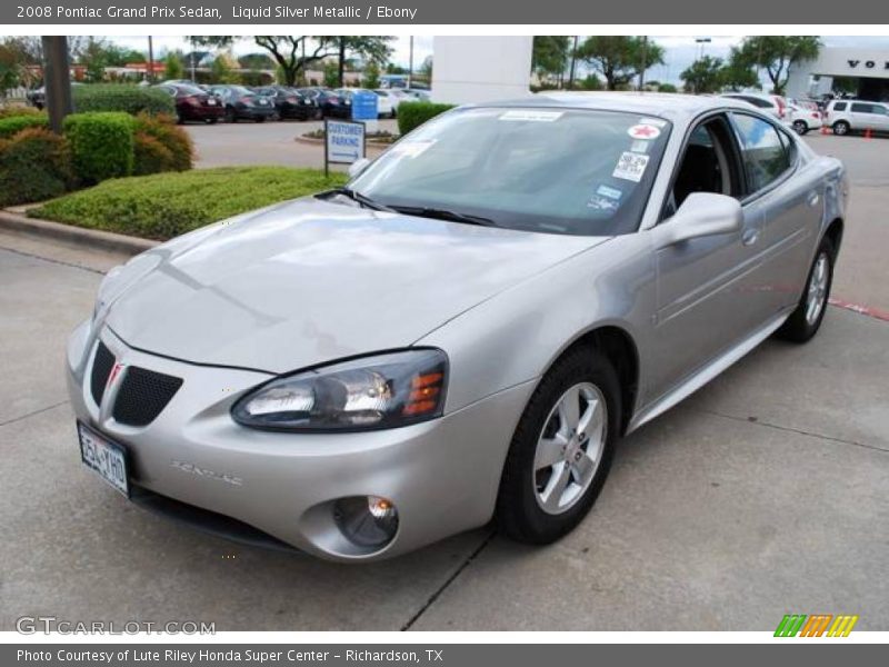 Liquid Silver Metallic / Ebony 2008 Pontiac Grand Prix Sedan