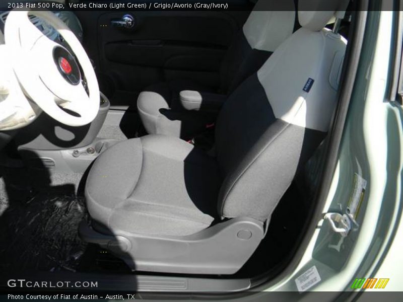 Verde Chiaro (Light Green) / Grigio/Avorio (Gray/Ivory) 2013 Fiat 500 Pop