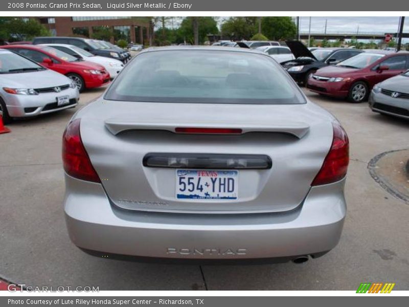 Liquid Silver Metallic / Ebony 2008 Pontiac Grand Prix Sedan