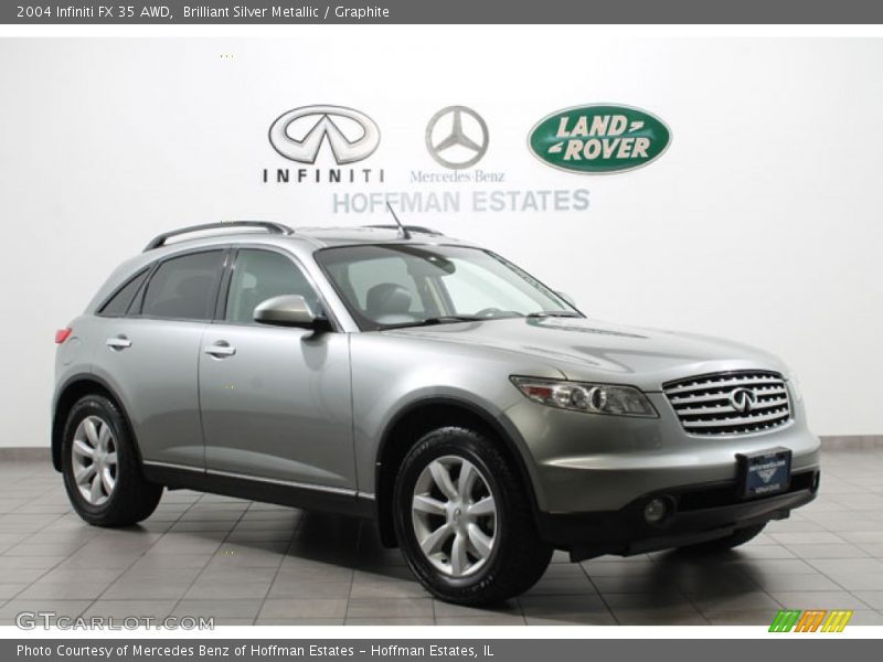 Brilliant Silver Metallic / Graphite 2004 Infiniti FX 35 AWD