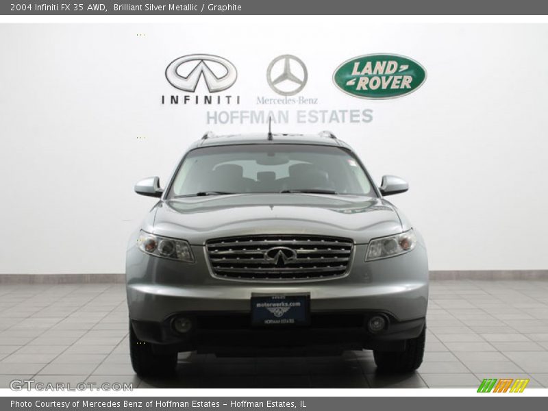 Brilliant Silver Metallic / Graphite 2004 Infiniti FX 35 AWD