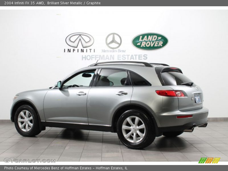 Brilliant Silver Metallic / Graphite 2004 Infiniti FX 35 AWD