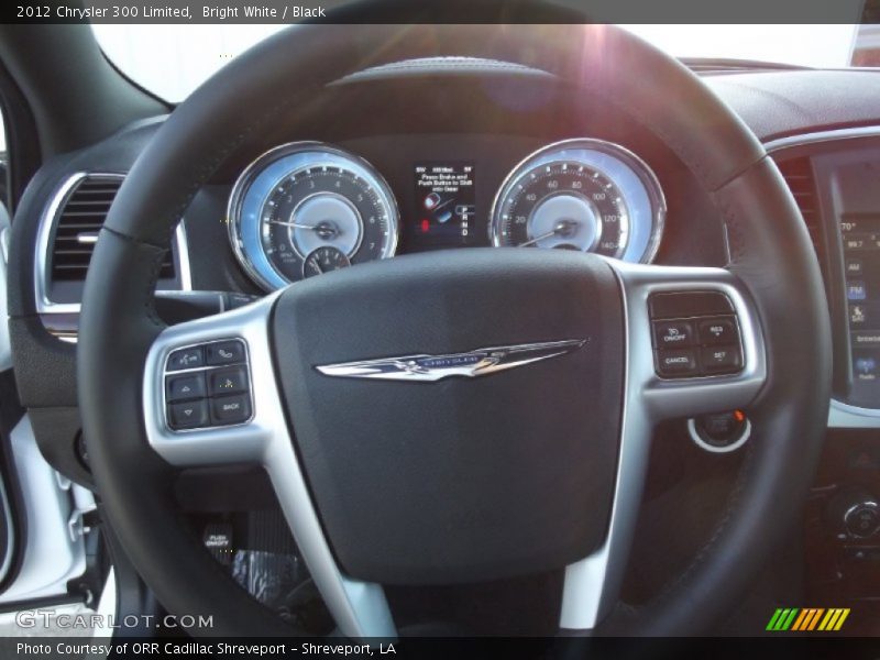 Bright White / Black 2012 Chrysler 300 Limited